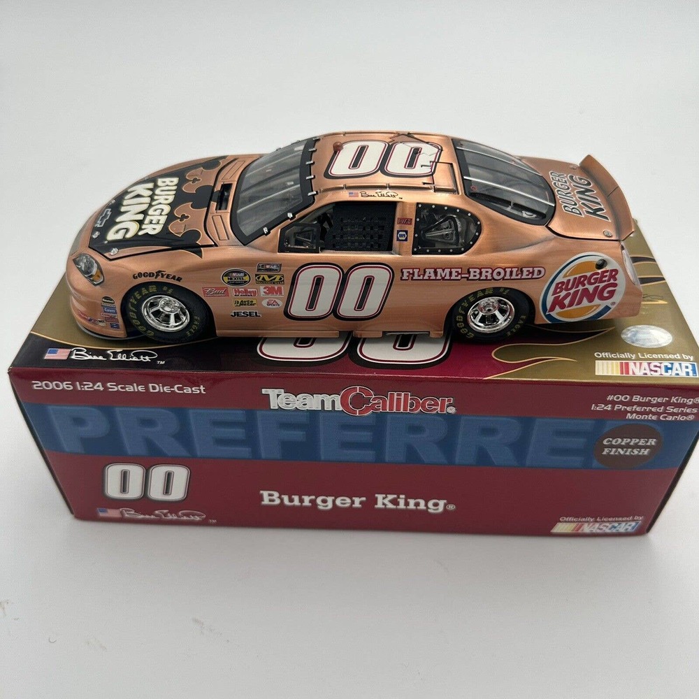 Bill Elliott #00 Burger King Copper Team Caliber 1:24 In Box Diecast